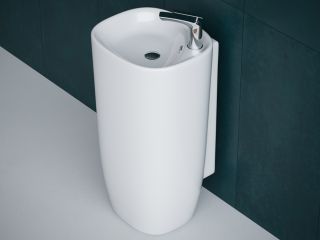 Раковина пристенная Laguraty 2180 W 49x87см белый